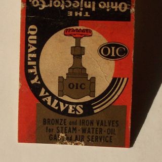 1930s Matchbook Ohio Injector Heiston Martinsburg WV MB