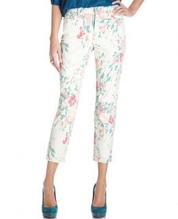 Not Your Daughters Jeans, Kendal Skinny Capri, Painted Bouquet Wash