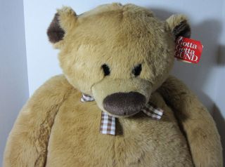 Gund Jumbo FAO Pookey FAO Schwartz Plush Teddy Bear