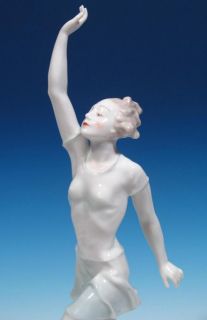 Hutschenreuther Lorenz 1940s Germany Tutter Art Deco Porcelain Dancer