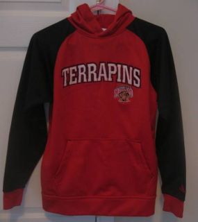Maryland Terps Hoodie Sweatshirt Youth Large (14 16) by Adidas Great