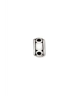 Donatella Charm, Sterling Silver Black and White Square and Circle