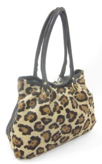 ou are bidding on a NEW PAOLO MASI Pony Skin Leather Animal Print
