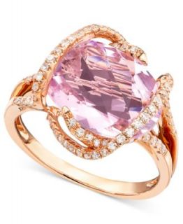 Effy Collection 14k Rose Gold Ring, Pink Amethyst (7 3/4 ct. t.w.) and
