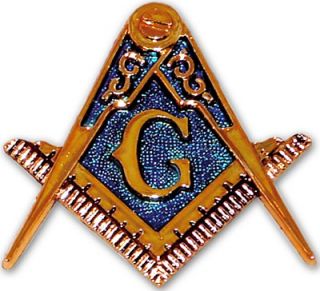 Freemason Blue Lodge Auto Emblem Masonic New