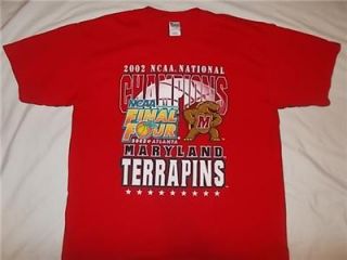 Maryland Terrapins 2002 National Champions RARE Vintage Shirt XL