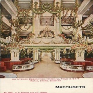 Chicago Illinois Marshall Field Department Store Decorations Postcard