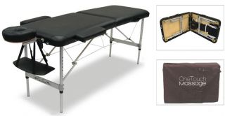 OneTouch Light Weight Portable Massage Table Black 6L