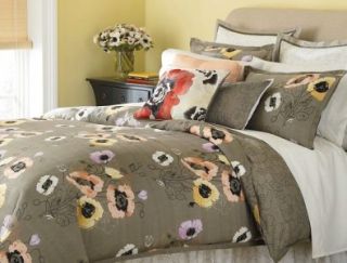 Martha Stewart Size Full Pastel Poppies Comforter Set Reversable