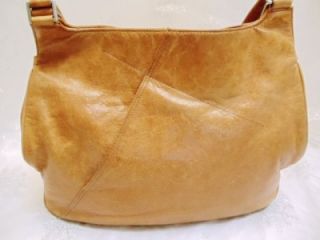 Indigo by Clarks Purse Golden Brown Leather Green Interior Handbag