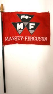 Vintage Massey Ferguson Tractor Desk Flag Ad