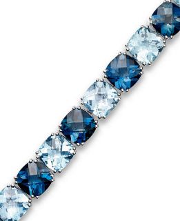 Sterling Silver Bracelet, Blue Topaz Bracelet (50 ct. t.w