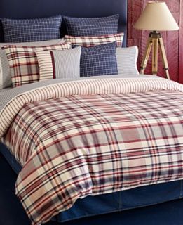 Tommy Hilfiger Bedding, Vintage Plaid Comforter and Duvet Cover Sets