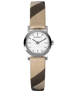 Burberry Watch, Womens Swiss Nova Check Fabric Strap 22mm BU1759