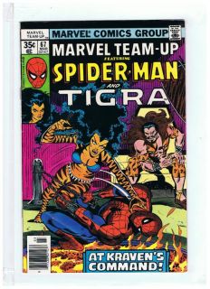 Marvel Team Up 67 Spiderman Tigra F VF 1978