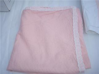 Monogrammed Bedding Set Letters MHJ Twin Size Peach Pink Coverlet