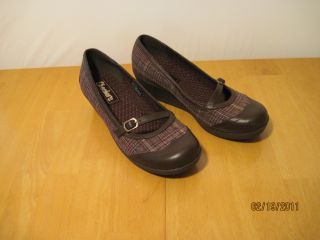 Skechers Clout Brown Low Wedge Mary Jane See Sizes