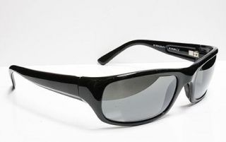 Auth Maui Jim Sunglasses Stingray Gloss Black Frame Grey Lens 103 02