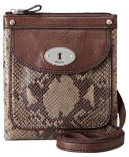 Fossil Handbag, Maddox Python Flap Clutch