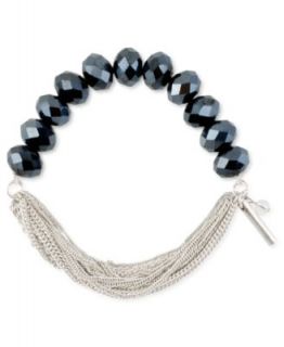 Kenneth Cole New York Bracelet, Silver Tone Cherry Bead Multi Chain