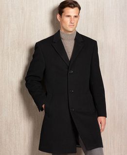 Calvin Klein Coat, Plaza Cashmere Blend Overcoat   Mens Coats