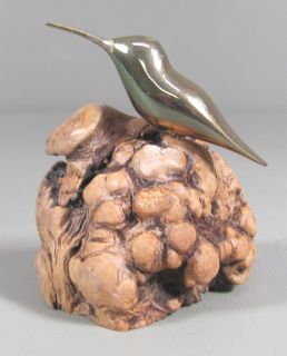 Todd Weber Bronze Hummingbird Sculpture Nambe Artist