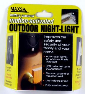Maxsa Innovations 40342 Motion Activated Outdoor LED Night Light