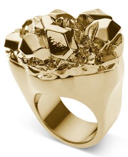 Michael Kors Ring, Gold Tone Ion Plated Nugget Ring   Fashion Jewelry