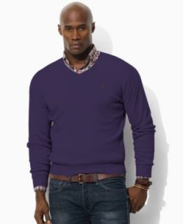 Polo Ralph Lauren Big and Tall Sweater, V Neck Wool Sweater   Mens