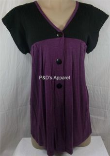 Womens Maternity Clothing Dating Purple s M L XL Shirt Top Blouse