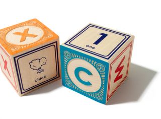 Uncle GOOSE Classic Lowercase ABC Wooden Blocks 801359