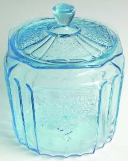Anchor Hocking Mayfair Blue Cookie Jar with Lid 1676898