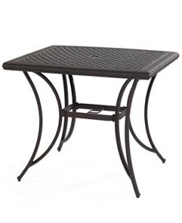 Grove Hill Aluminum Patio Furniture, 38 x 32 Outdoor Dining Table