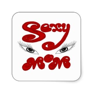 One Really Hot Mom Square Sticker