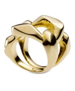 Michael Kors Ring, Gold Tone Ion Plated Nugget Ring   Fashion Jewelry