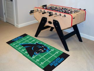 Panthers NFL 29 x 72 Football Field Runner Area Rug Floor Mat