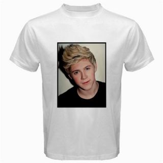 Niall James Horan One Direction Front Back Custom White T Shirt s M L