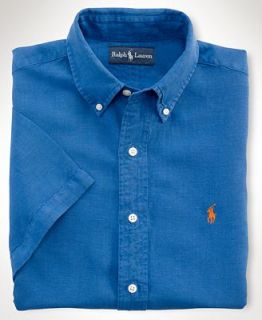 Polo Ralph Lauren Big and Tall Shirt, Short Sleeve Classic Ranger