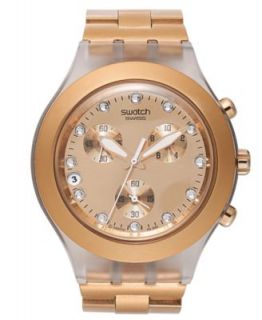 Swatch Watch, Unisex Swiss Chronograph Full Blooded Caramel Toffee