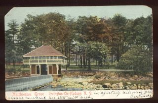 1907 UDB View Matthiessen Grove Irvington on Hudson NY sent to Sweden