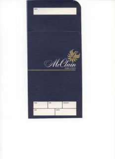 McClain Airlines Ticket Jacket Mint 1986 Phoenix Chicago Los Angeles