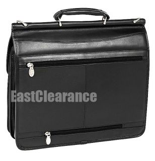 New McKlein USA Halsted Leather 15 4 Laptop Business Case $280 00