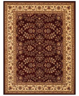 Couristan Area Rug, Tolya TOL8676 Red/Cream 82 x 115   Rugs   