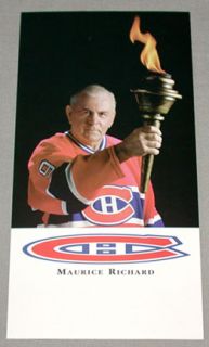 Maurice Richard Montreal Canadiens NHL Hockey Postcard