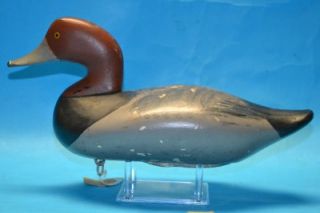 Red Head Duck Decoy by Bob McGaw 1879 1958