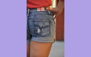 Sexy Women Shorts Light Blue Sz SML Fast Shipping Destroyed Details