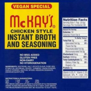 mckay s uses only quality ingredients all organic and contain no meat