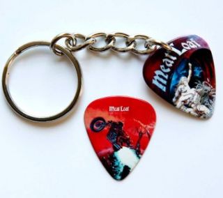 Meat Loaf Guitar Pick Keyring Two Sided Matching Pick