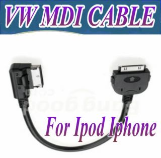 VW RCD510 RCD310 RNS510 Media in MDI Interface Adapter Cable for iPod