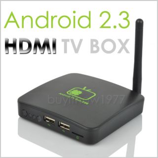 New Google Android 2 3 Internet TV Box WiFi Media Player 1080p Full HD